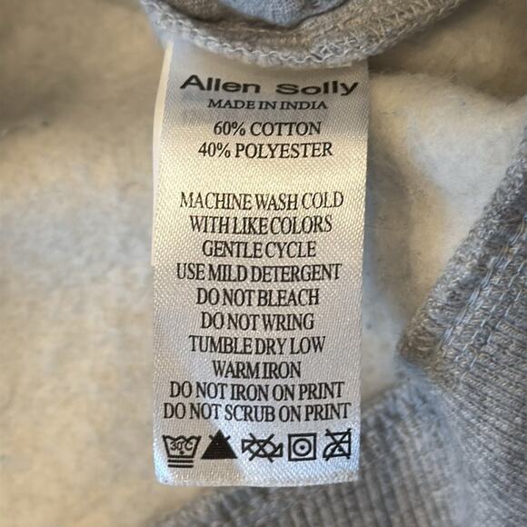 Allen Solly Men's Crew Neck Casual Sweatshirt Heather Gray Size M - Picture 8 of 9